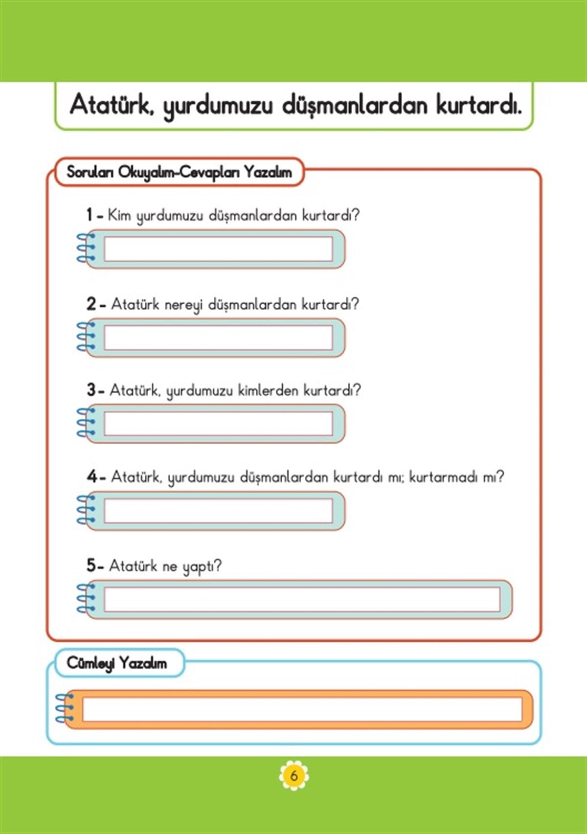 Adım Adım Cümleler 1-2 Okuyorum Anlıyorum Yazıyorum Serisi