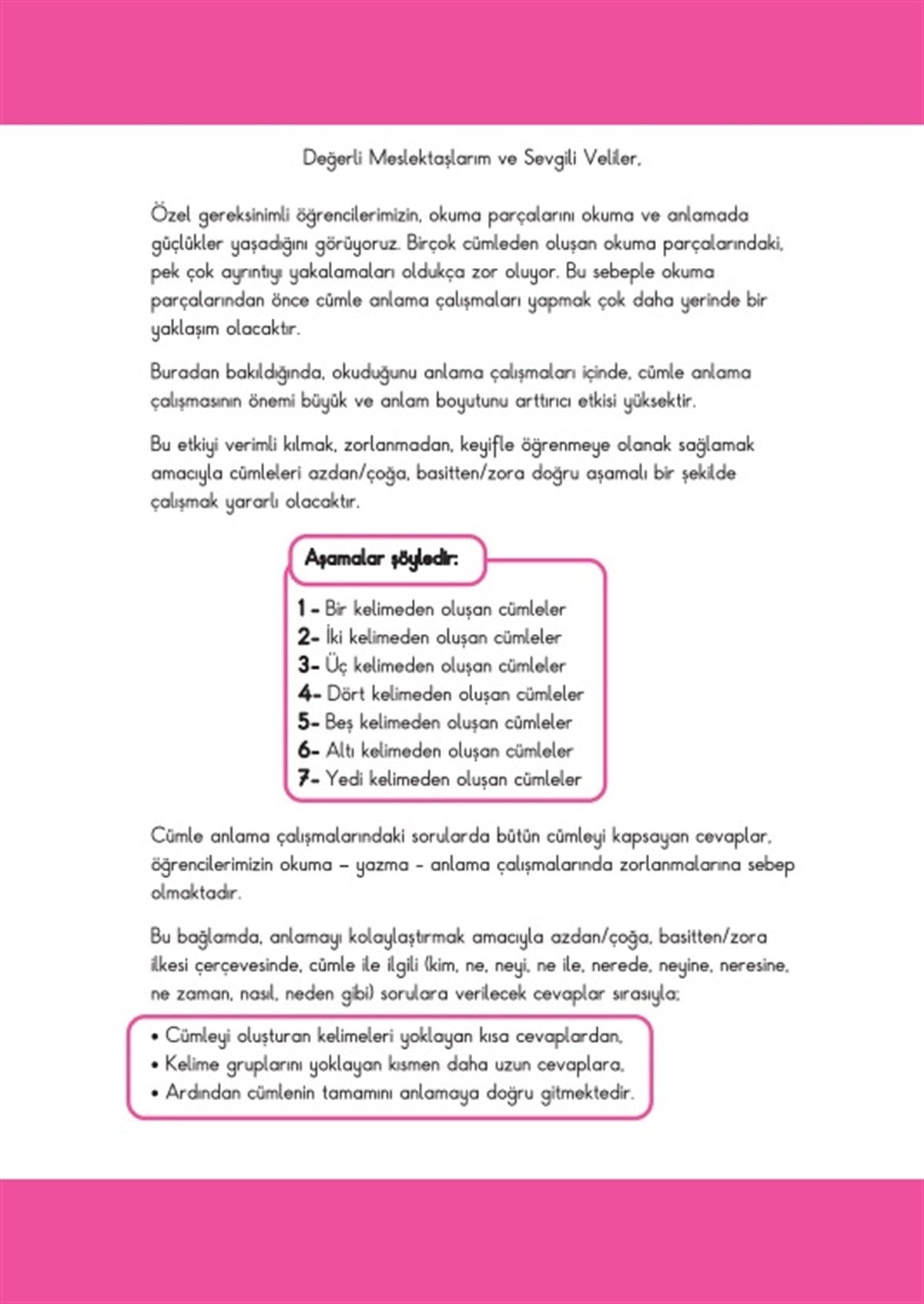 Adım Adım Cümleler 1-2 Okuyorum Anlıyorum Yazıyorum Serisi