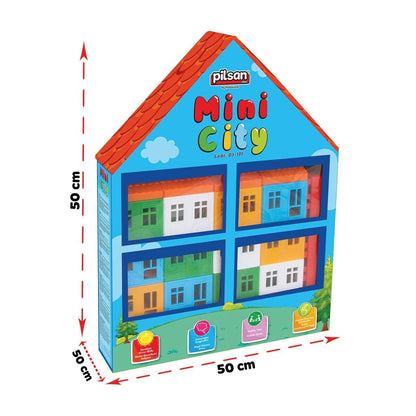 Pilsan Mini Kent (34 Parça) – İlk İnşa ve Yaratıcı Tasarım Seti