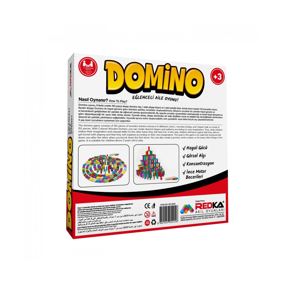 Redka Domino - 152 Parça Eğlence Seti