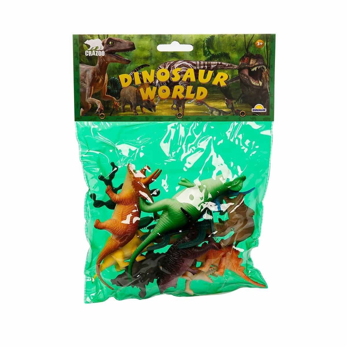 Dinozorların Dünyası Orta Boy Hayvan Oyun Seti – Keşif ve Macera Paketi