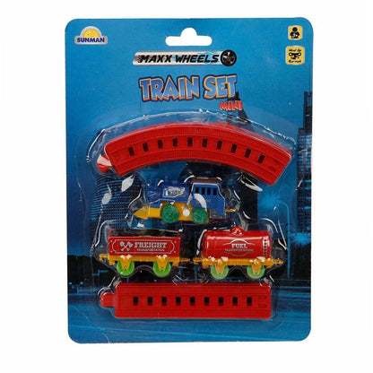 Maxx Wheels Mini Tren Seti (11 Parça) – İlk İstasyon ve Macera Yolu