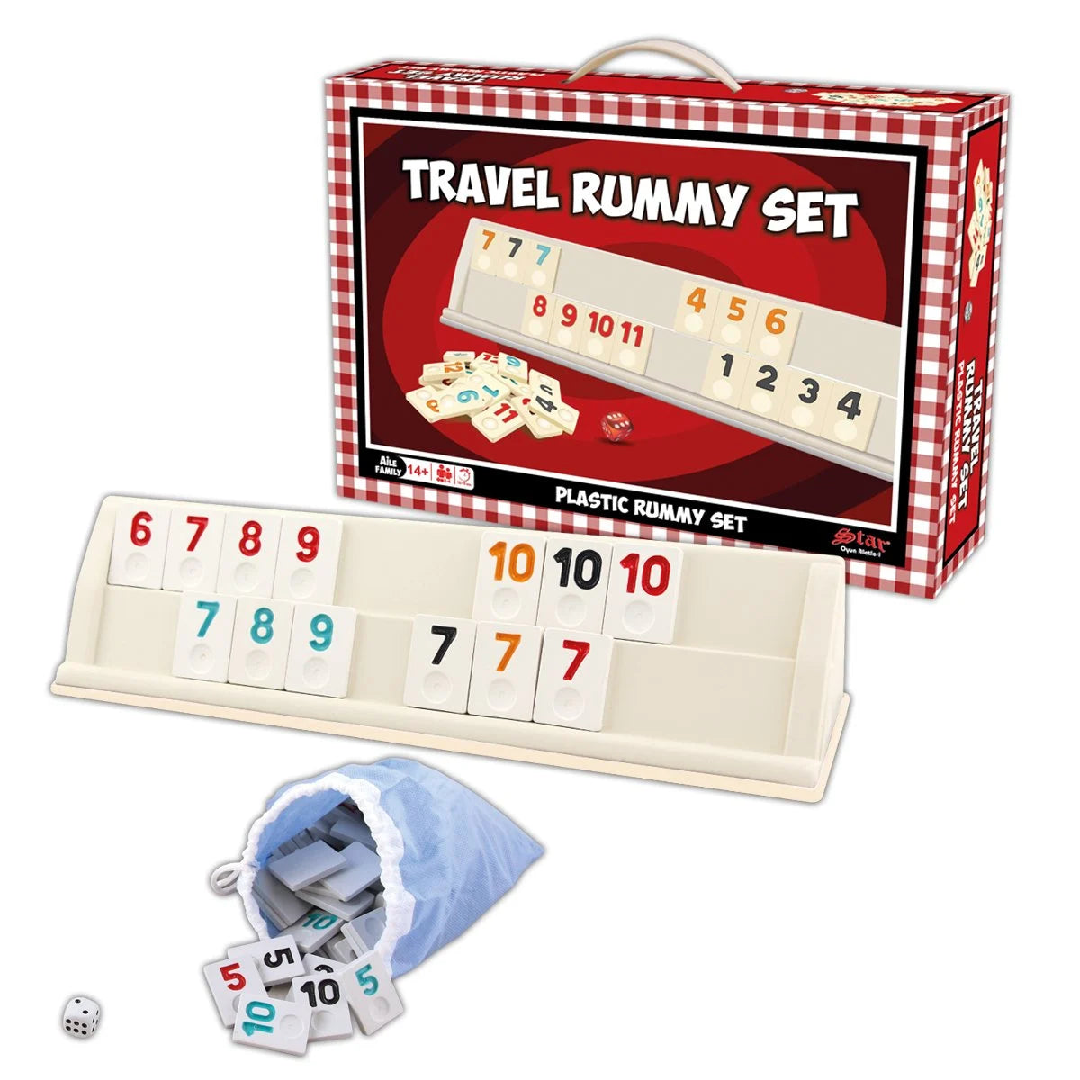 Travel Rummy Set (Star Okey) – Taşınabilir Eğlence, Maksimum Dayanıklılık!