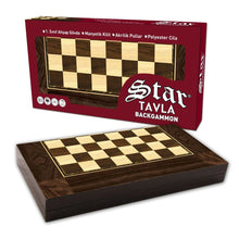 Star Polyester Ceviz Tavla (Büyük) – Zarafet ve Strateji Bir Arada!