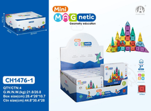 Mini Magnetic Blok Metal Kutu: 45 Parçalık Dev Yaratıcılık Dünyası!